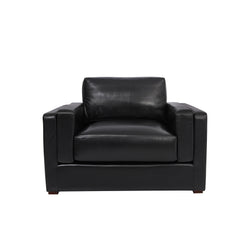 Arthur Ara Leather Chair Coal Front