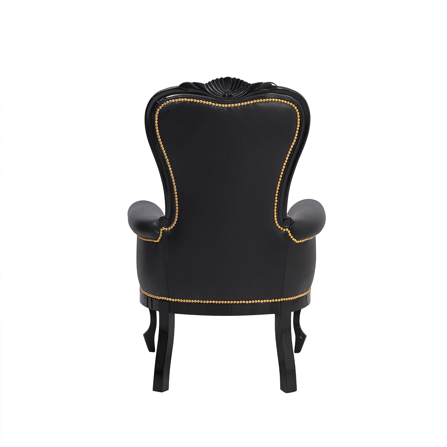Austen Leather Chair Black Back