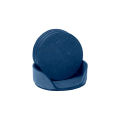 Blue Leather Coaster 5