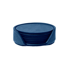 Blue Leather Coaster 6