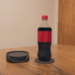 Brown Leather Coaster Lifestyle