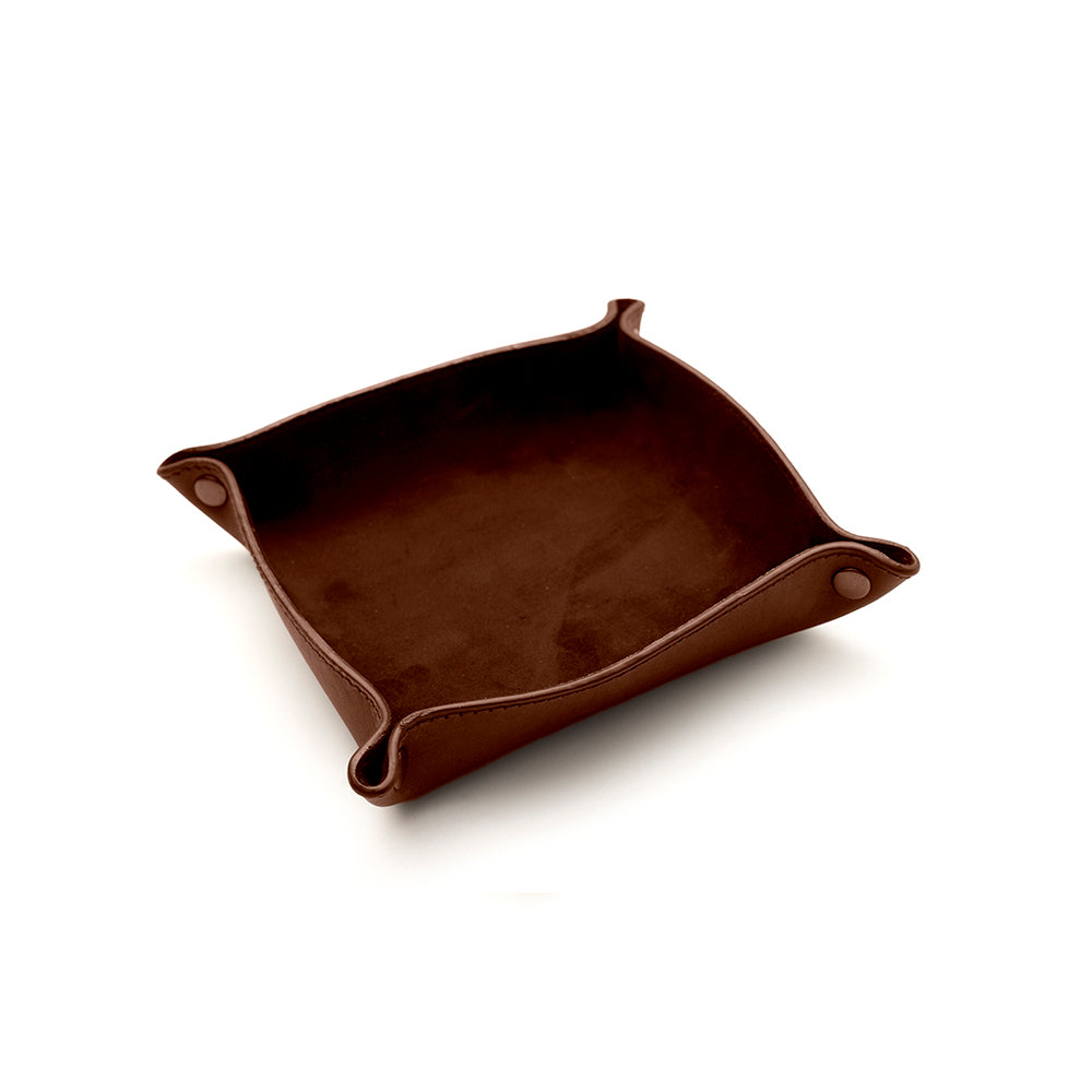 Brown Leather Key Tray