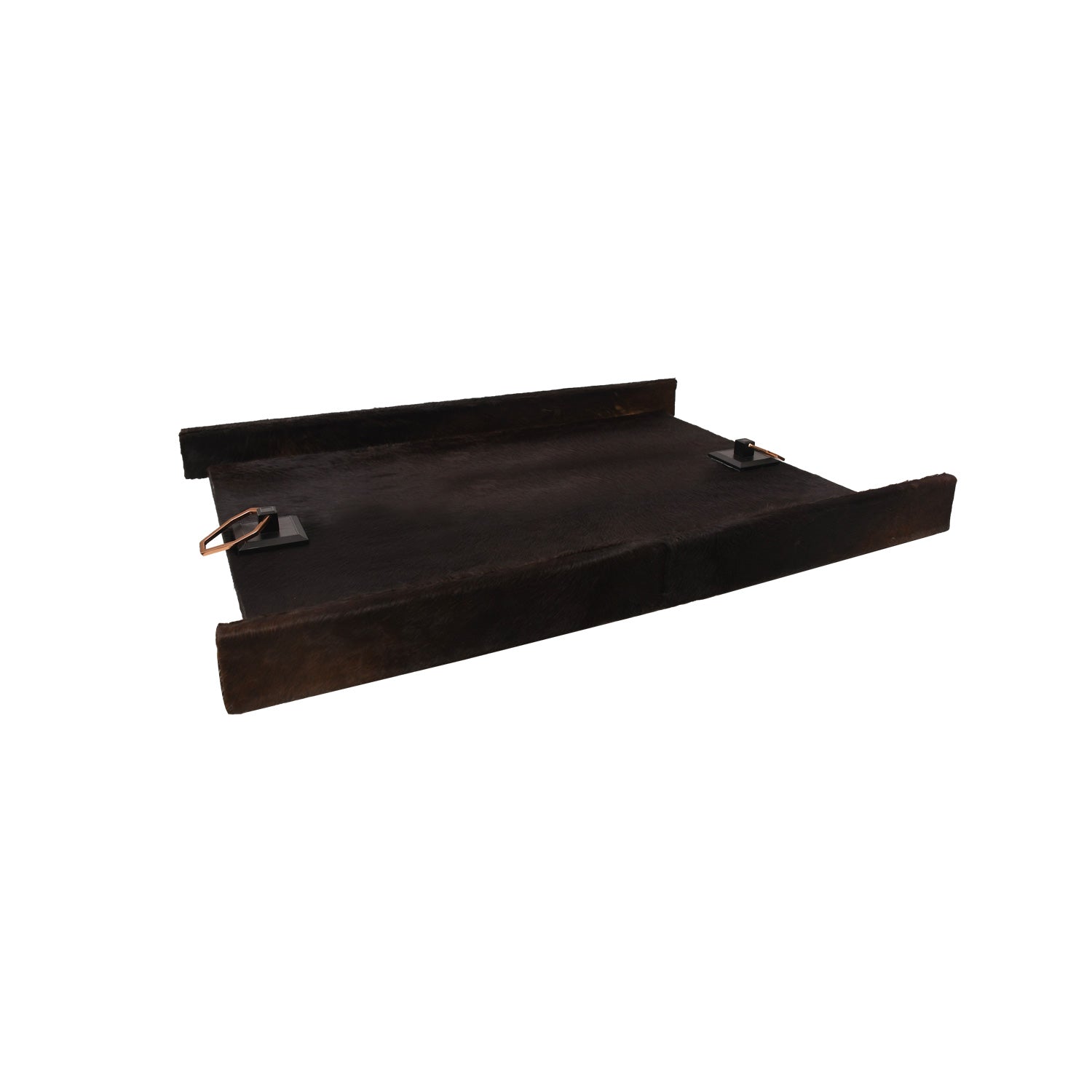 Brown Natural Hair-On Leather Tray