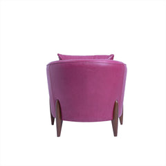 Byrne Ara Antigo Leather Chair Garnet Back