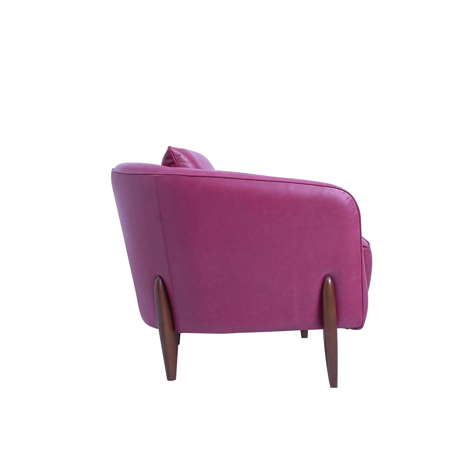 Byrne Ara Antigo Leather Chair Garnet Side