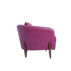 Byrne Ara Antigo Leather Chair Garnet Side