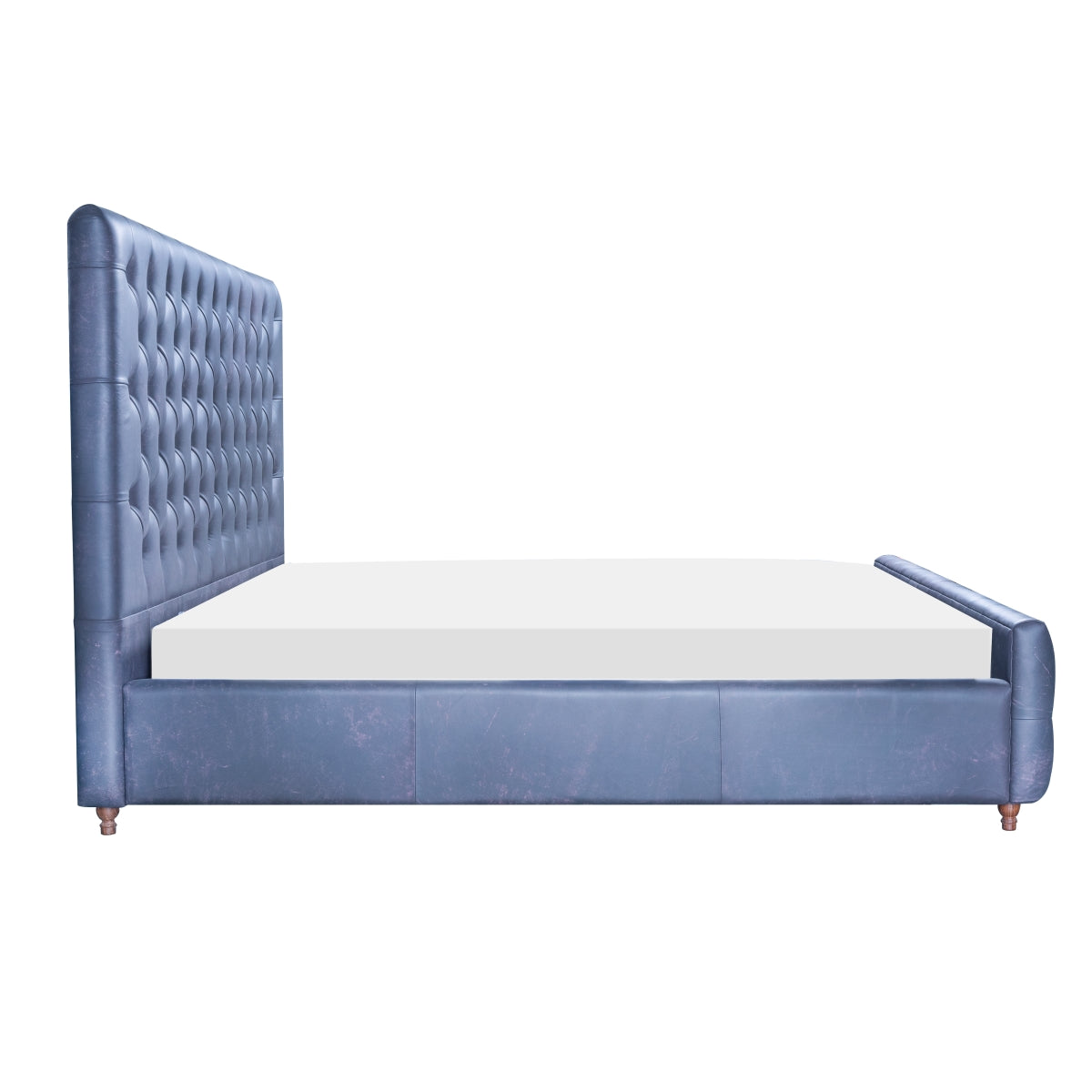 Charles Leather Bed Sets Blue 2