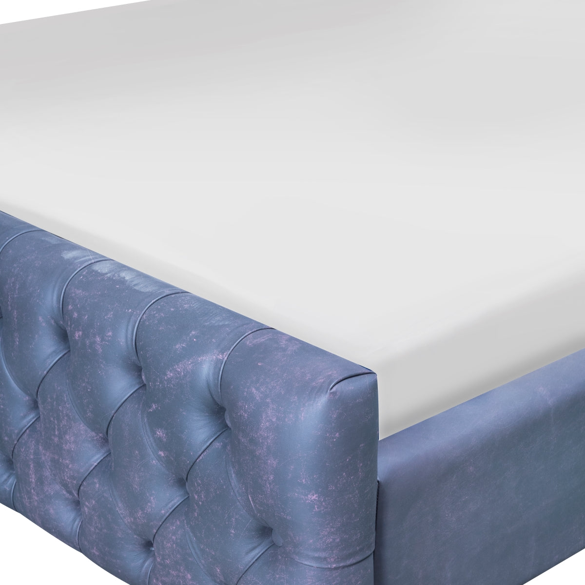 Charles Leather Bed Sets Blue 4