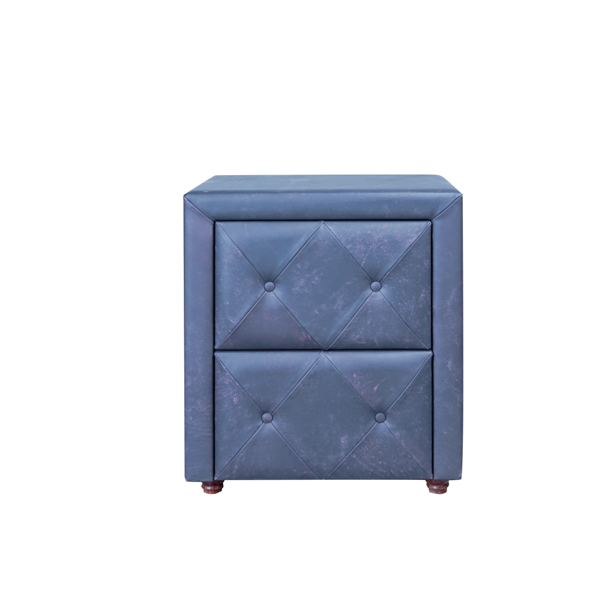 Charles Leather Bed Sets Drawer Blue 1