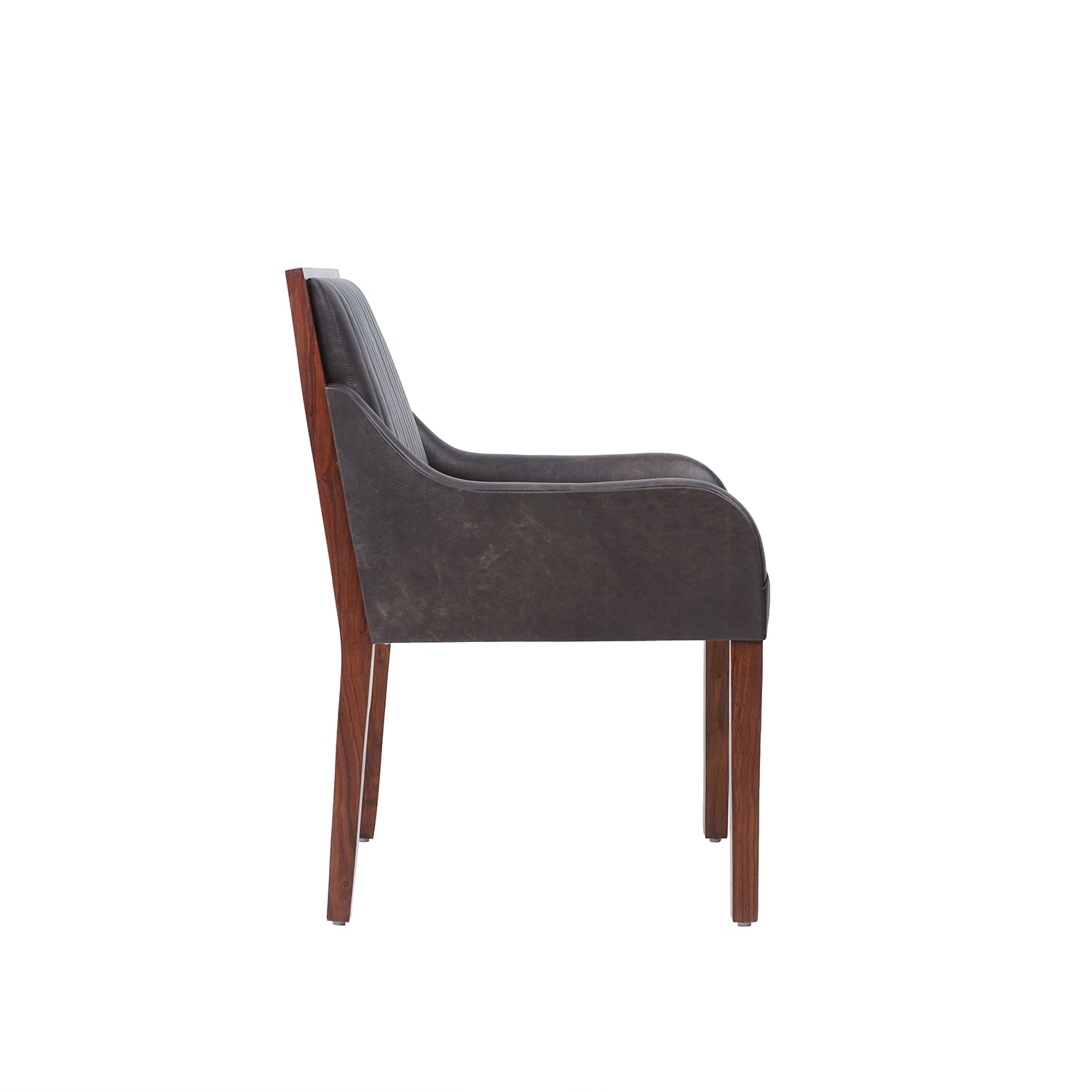 Collins Ara Antigo Leather Chair Umber Side