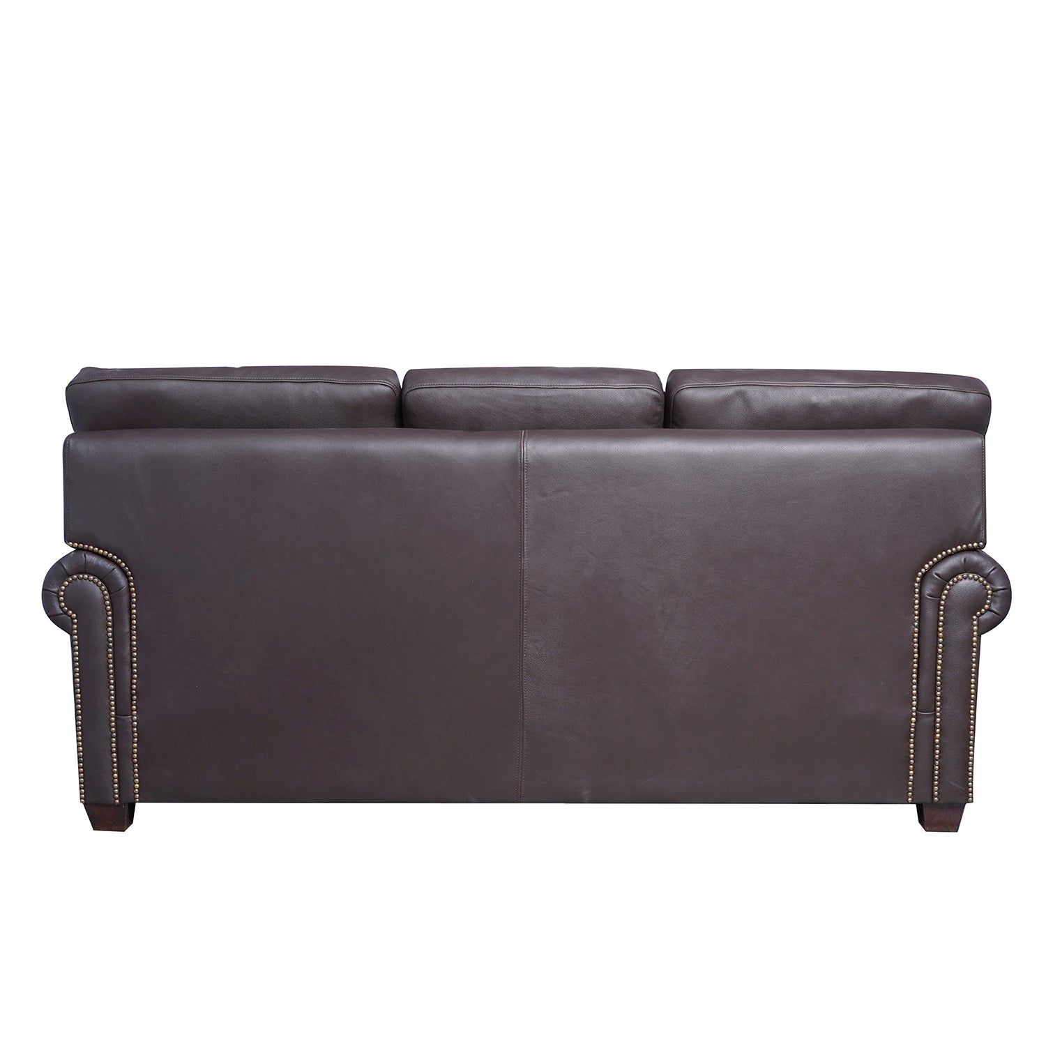 Dumond Lear Leather Sofa Umber Back