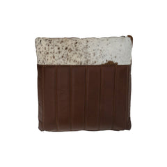 Hair-On Leather Throw Pillow