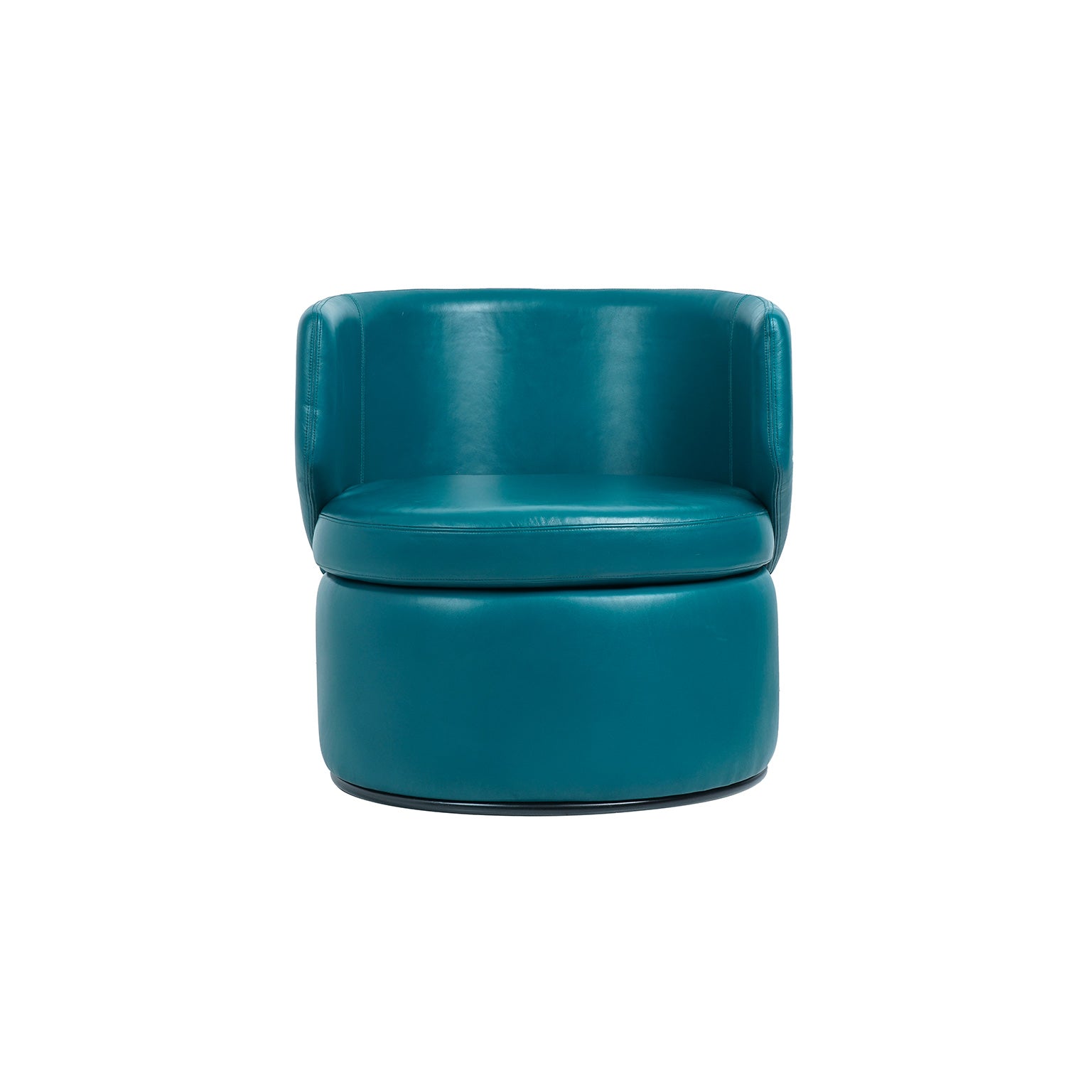Juliet Sapi Leather Chair Teal Front
