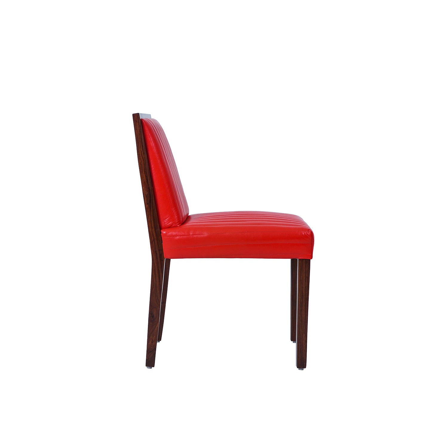 Kurt Ara Leather Chair Cardinal Side