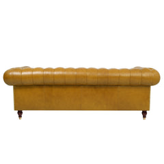 Larson Leather Sofa Cream Back