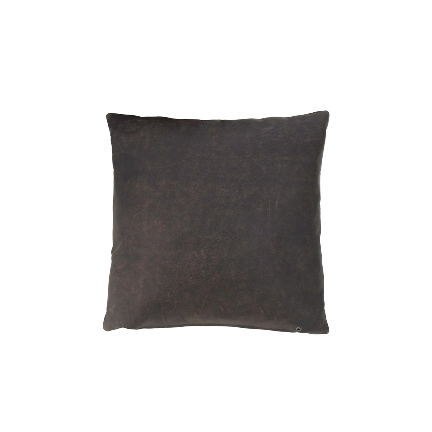 Leather Throw Pillow with Hair 2