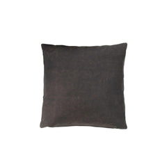 Leather Throw Pillow with Hair 2