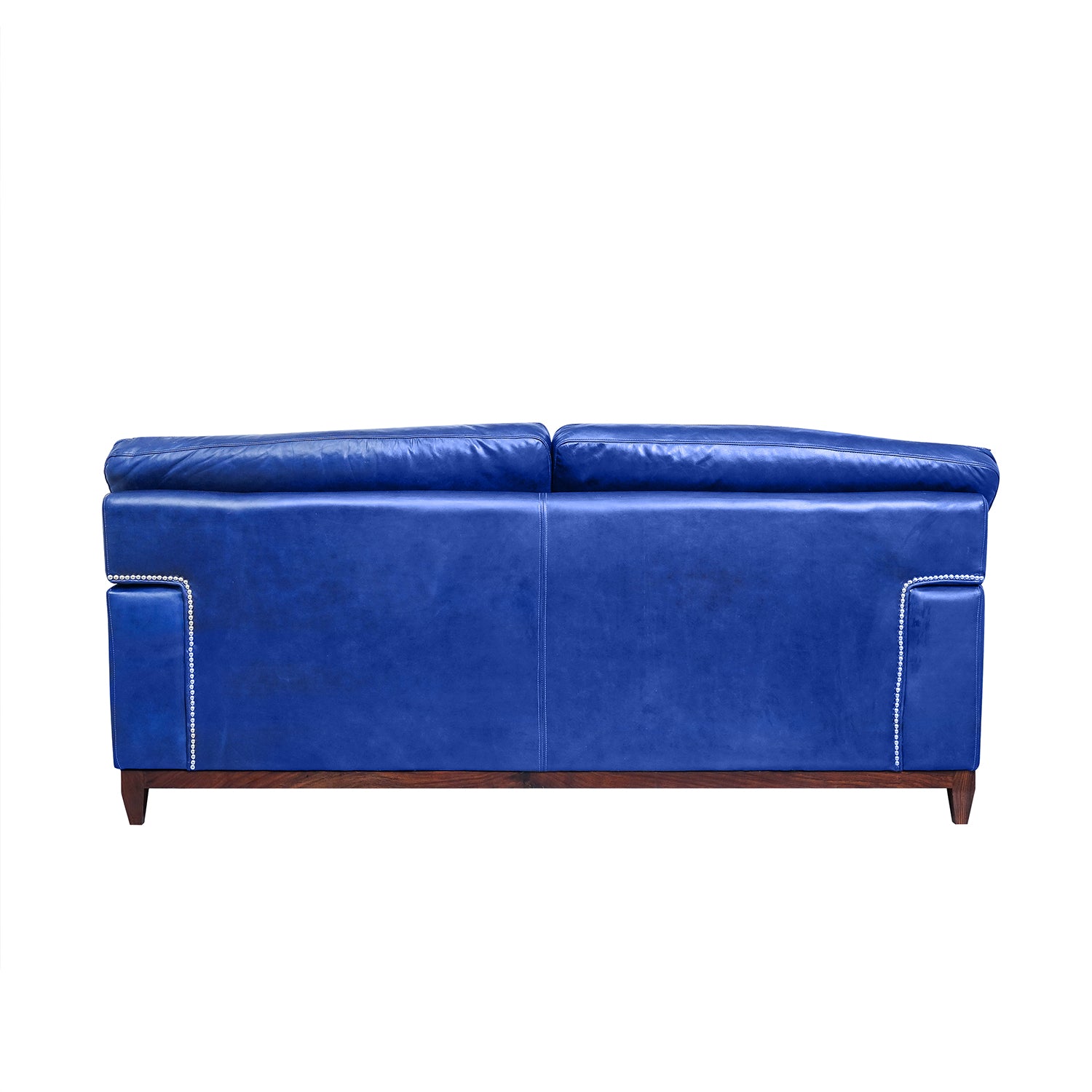 Marcel Pull Up Leather Sofa Azure Back
