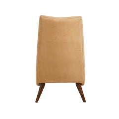 McKeen Nubuck Leather Chair Camel Back