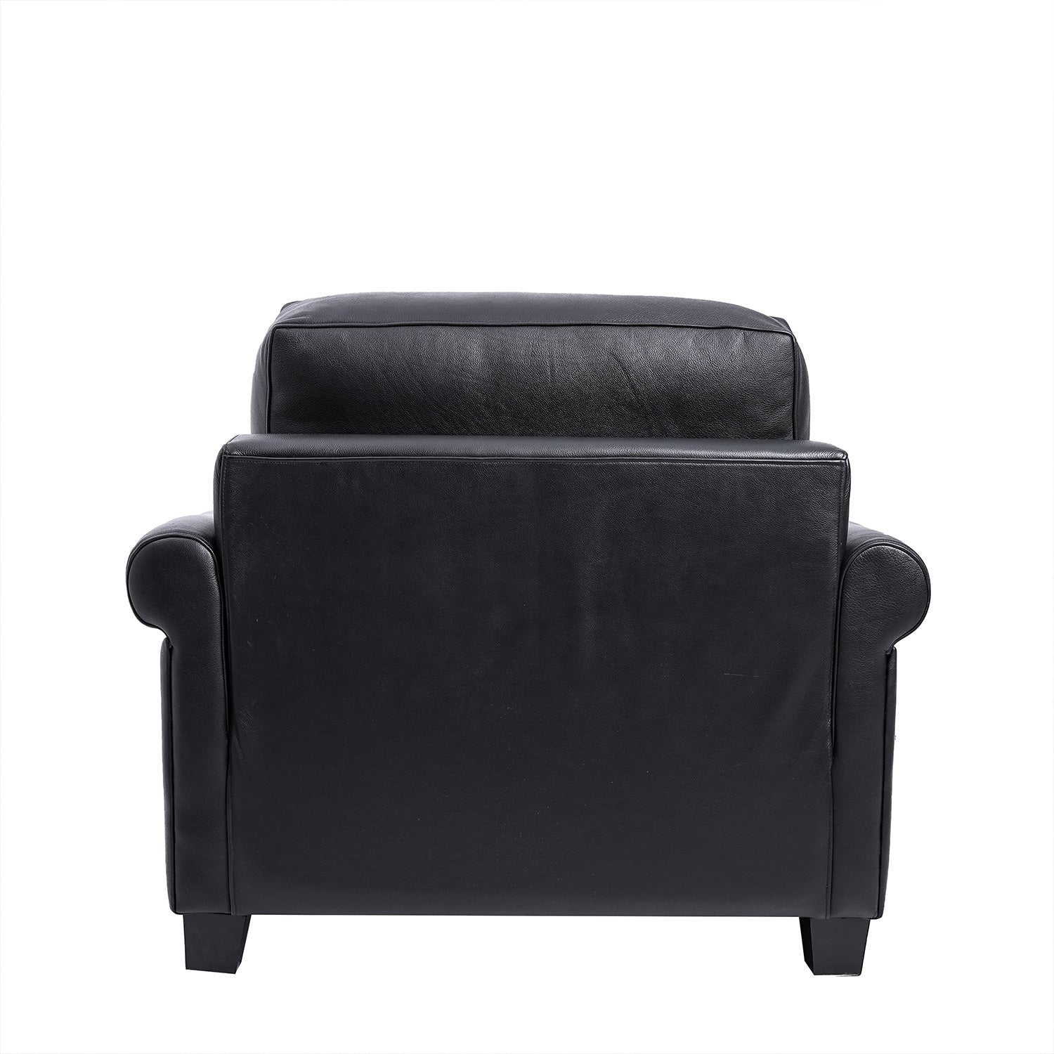 Rogers Vaca Leather Chair Coal Back