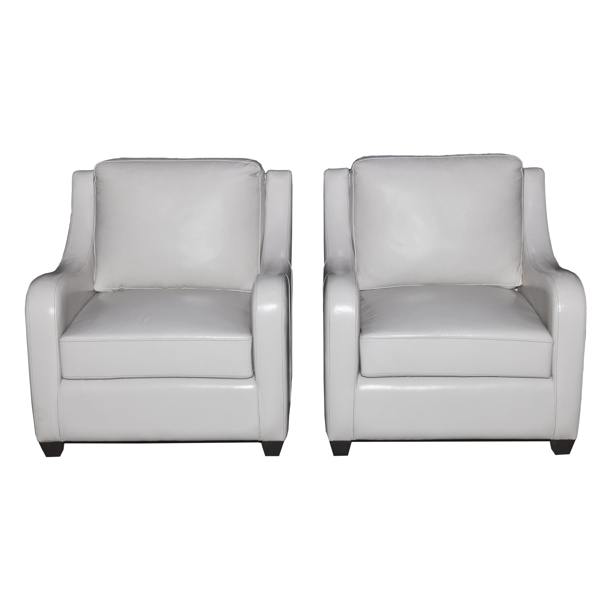 Rowling Leather Sofa Set White Accent Chair