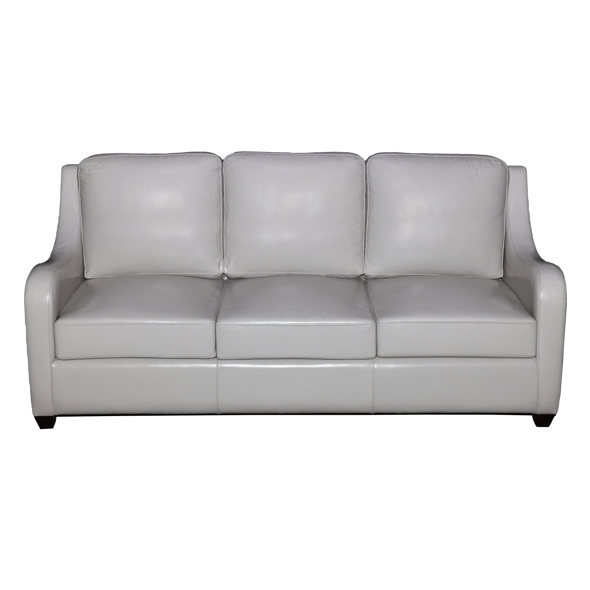 Rowling Leather Sofa Set White Three Seater Sofa