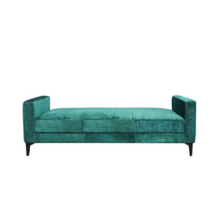 Siegel Suede Leather Sofa Fern Front