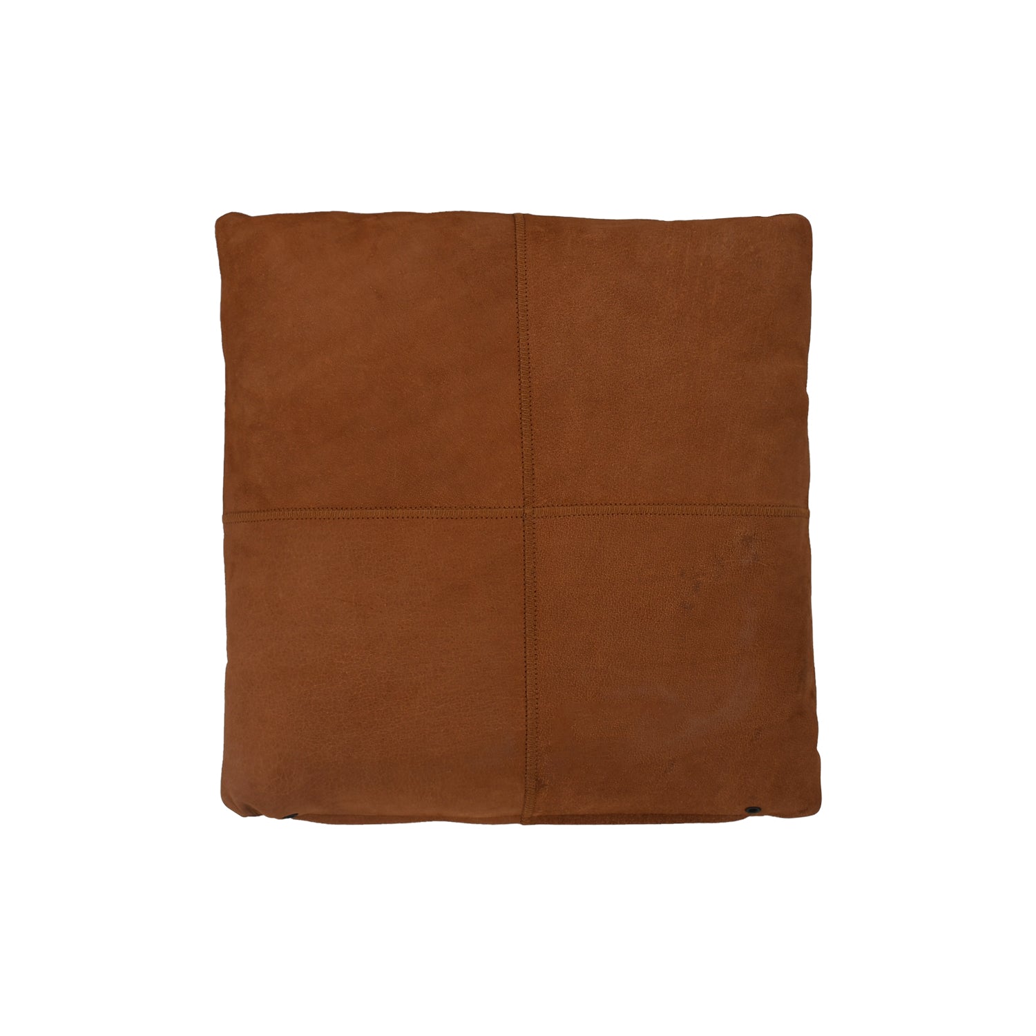 UK Leather Throw Pillow Back